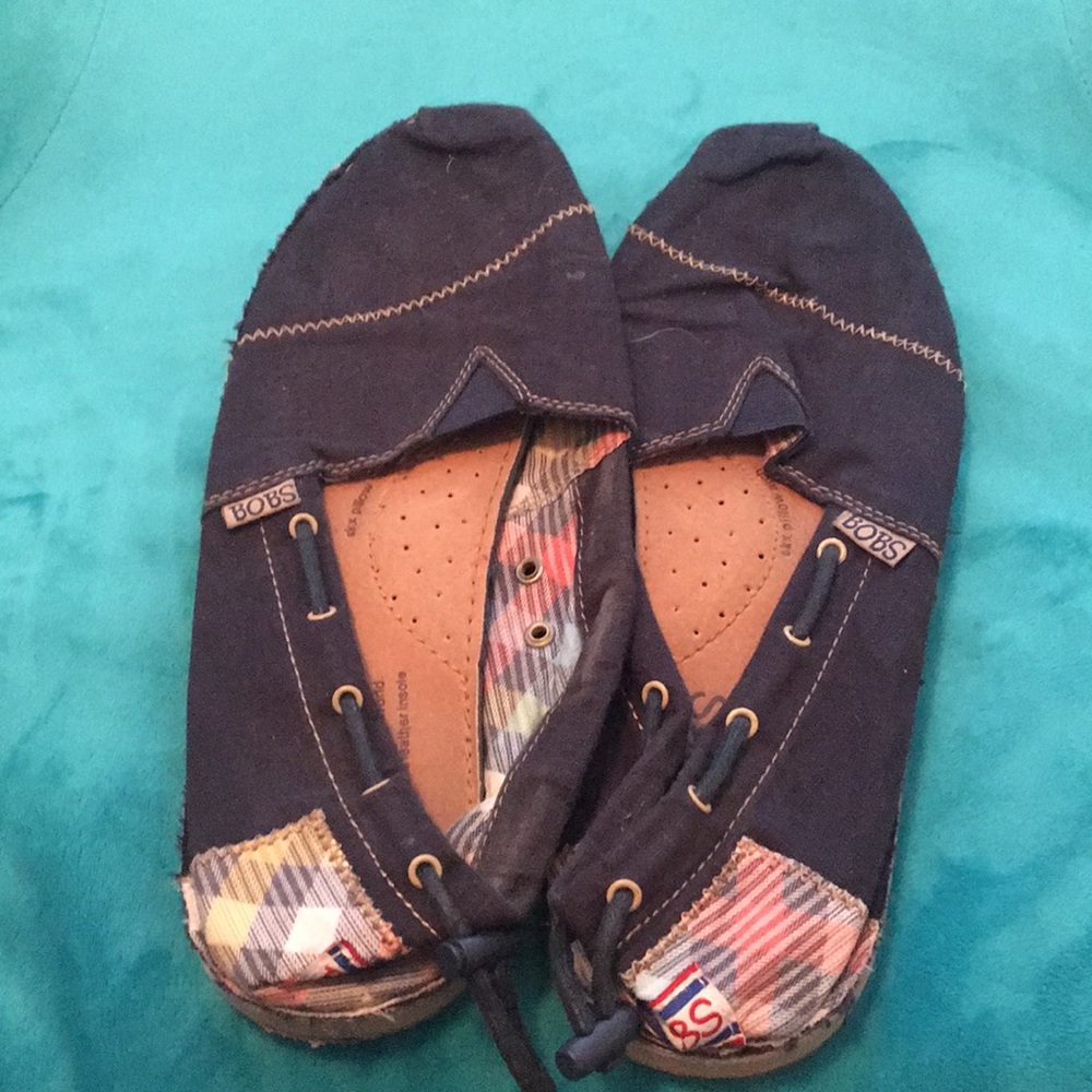 bobs navy flats